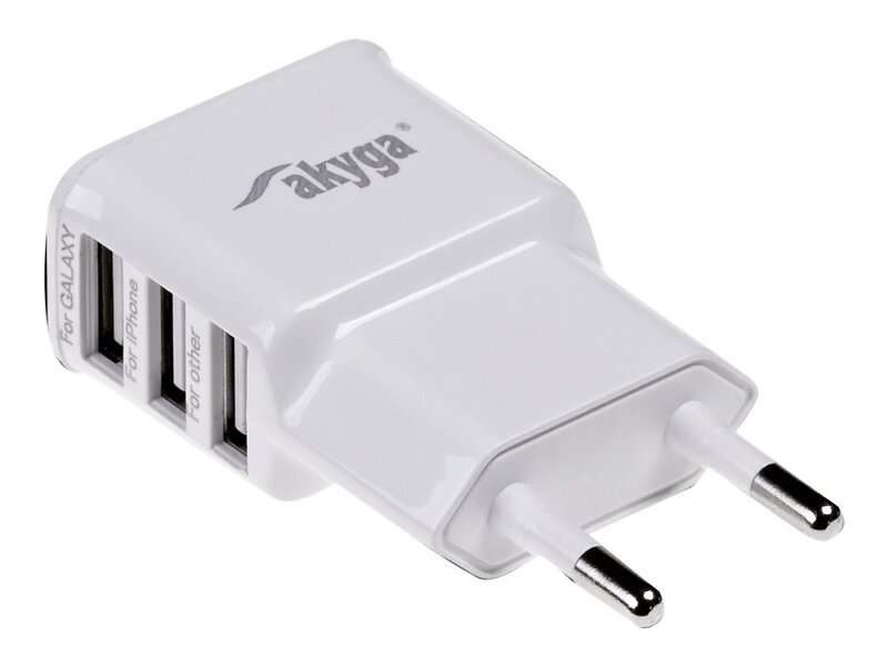 Akyga AK-CH-05 ORG002612 3-Port USB Väggladdare 15W