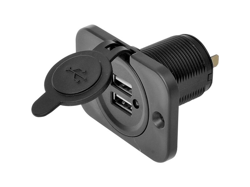 IWH 019006 Dubbel USB-port Billaddare 24W