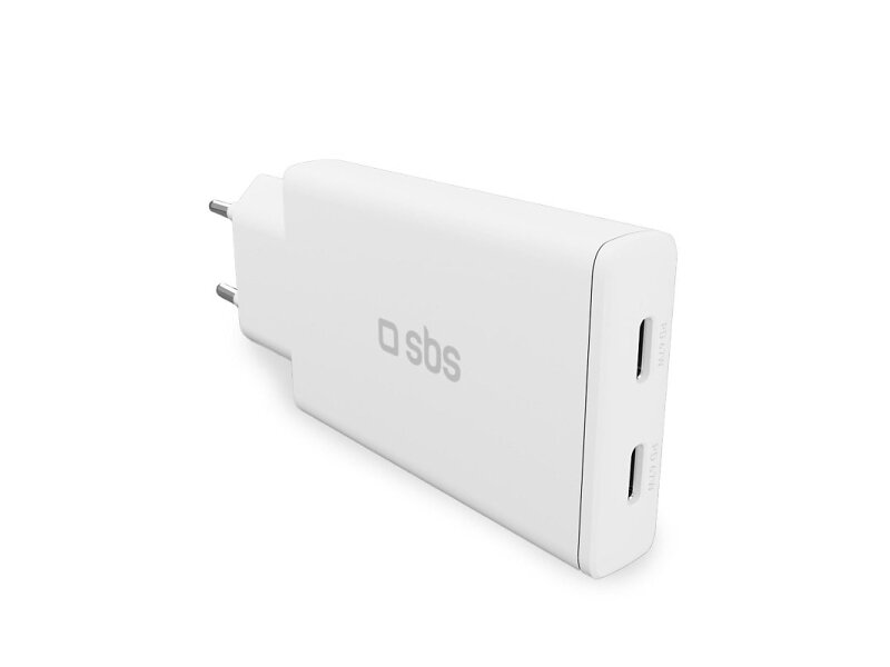 SBS Tetrgan2c70slim Utomhus USB Väggladdare 70W