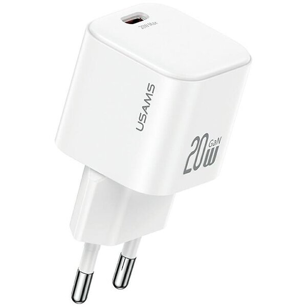 Usams Jo Series CC260 USB-C Väggladdare med USB-C till USB-C-kabel 20W