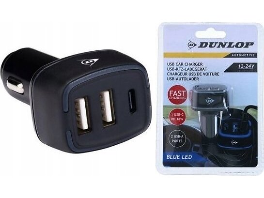 Jim Dunlop Multi 2X USB A + USB C Biladapter
