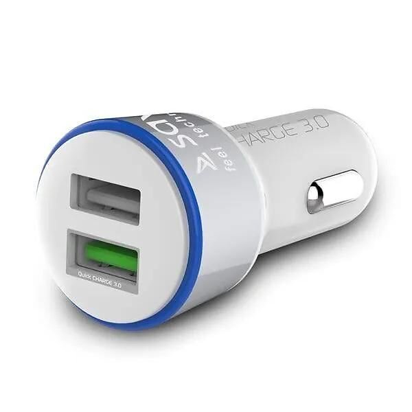 Savio SA-06/W Billaddare 2 USB-portar QC 3.0