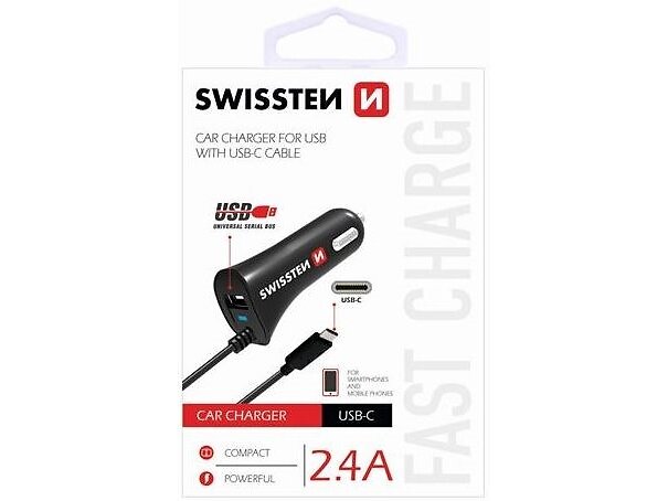 Swissten 20111500 Billaddare med 1x USB-A-port