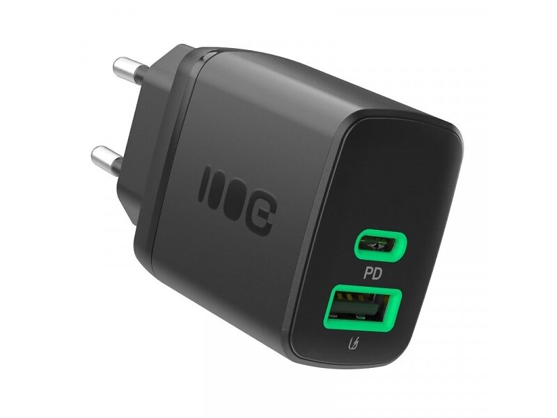 GreenCell Powersource Duo30 CHARB-GC-30AC-B Väggladdare med USB-C och USB-A 30W