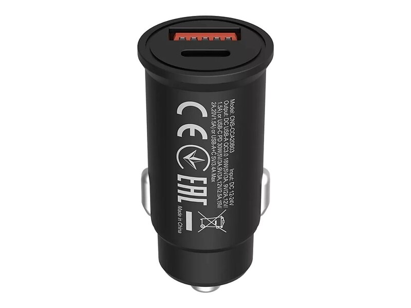 Canyon CNS-CCA20B03 Billaddare QC 3.0 PD Dubbel Port 30W