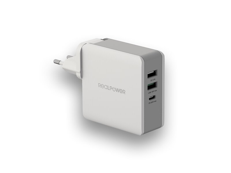 RealPower Deskcharge-65 Travel Väggladdare 20W
