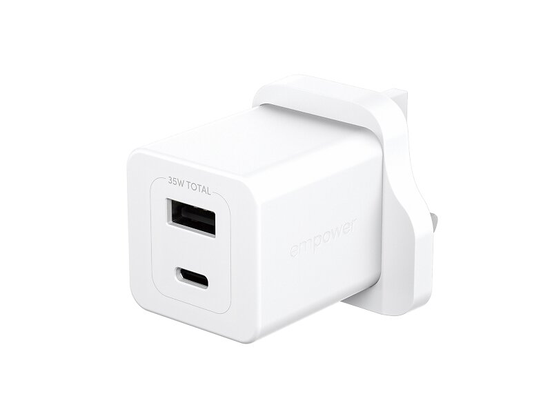 PanzerGlass Empower By Turbo EM51576 Dubbel USB-C + USB-A UK-kontakt Laddare 35W