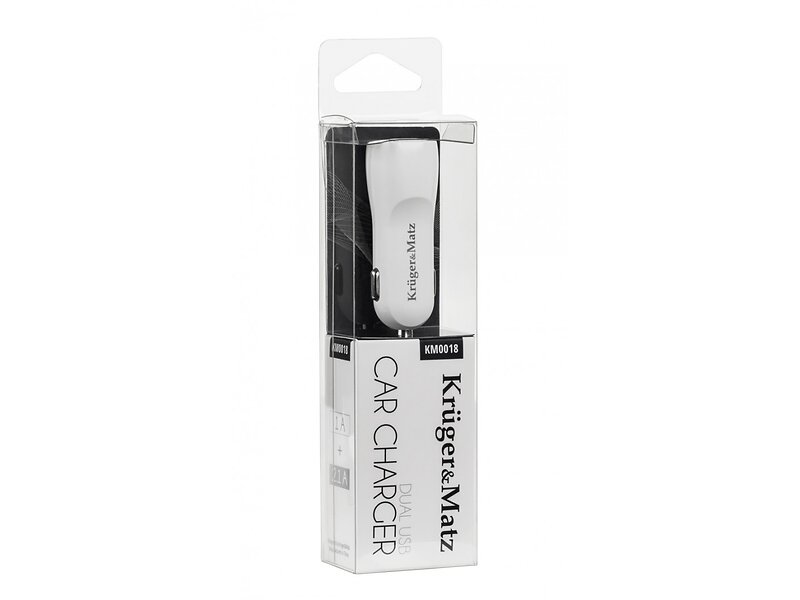 Krüger&Matz KM0018 Dubbel USB-A Billaddare 10W