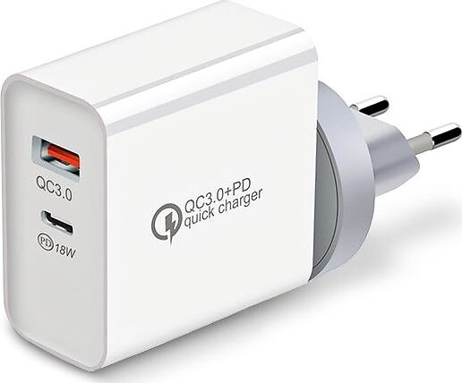 Montis MT008 USB 3.0 QC + USB-C PD Väggladdare
