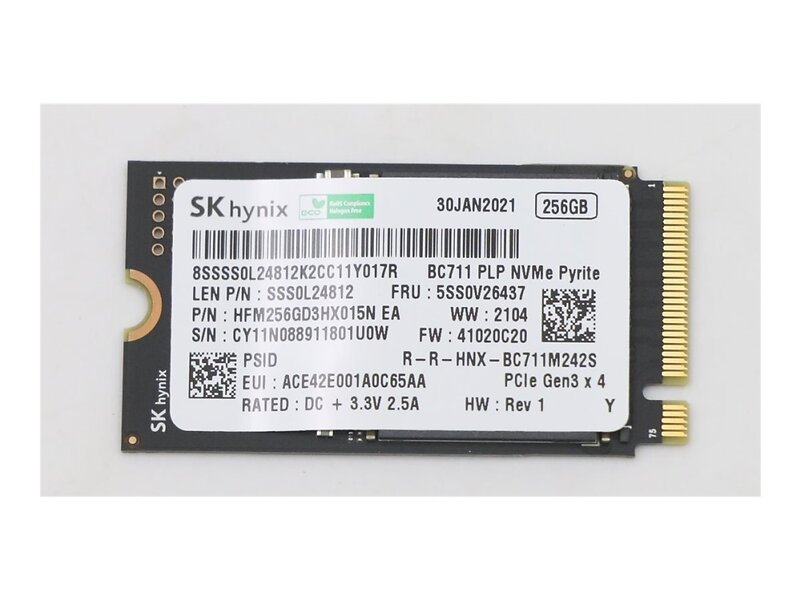 Lenovo BC711 M.2 PCIe Gen3 x4 NVMe 256Gt