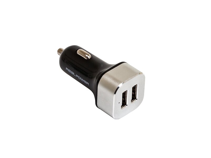 RealPower 176635 Dubbelport Billaddare 10W