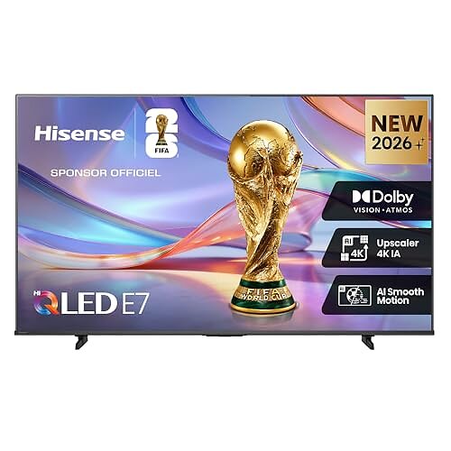 Hisense E7DS 58" 4K Ultra HD QLED Dolby Vision Smart TV (2024) - 58E7DS