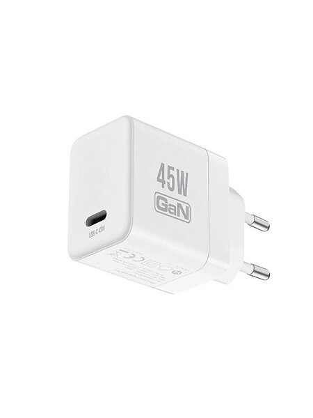 Crong CRGGN1C45WHI GaN Väggladdare 45W