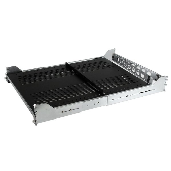 StarTech.com 2U Sliding Rack Shelf med kabelhantering