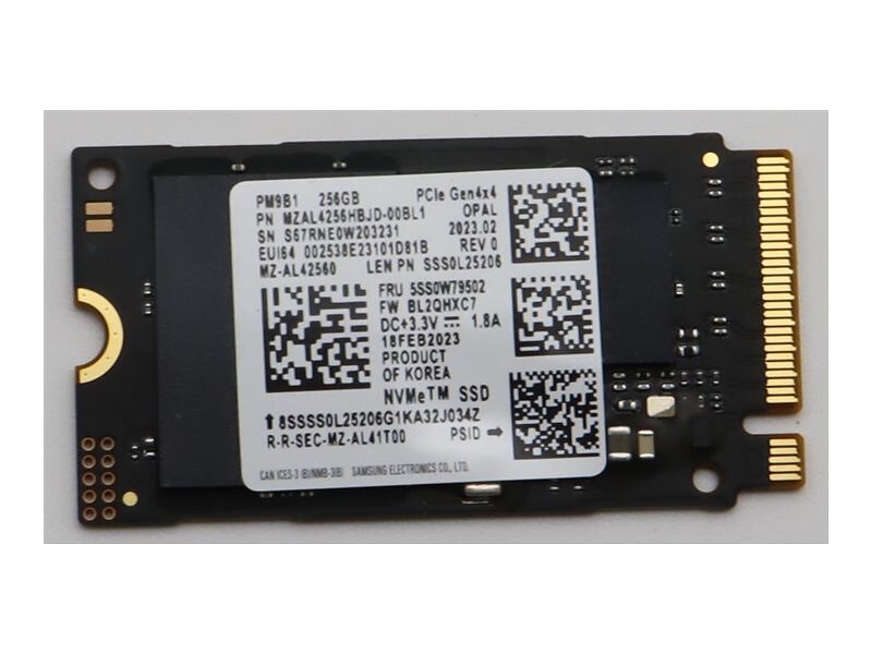Samsung PM981 M.2 2242 PCIe 4.0 NVMe 256GB