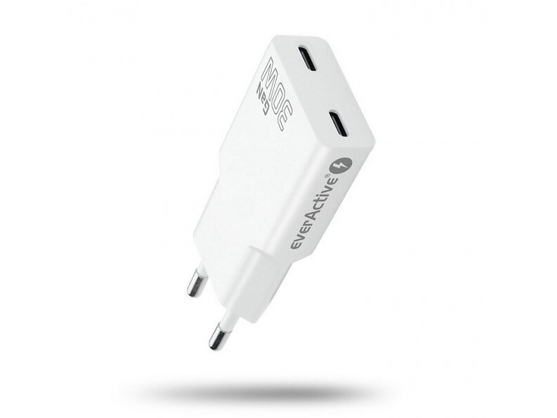 Everactive SC-385Q Dubbel USB-C Quick Charge 4+ Väggladdare 30W