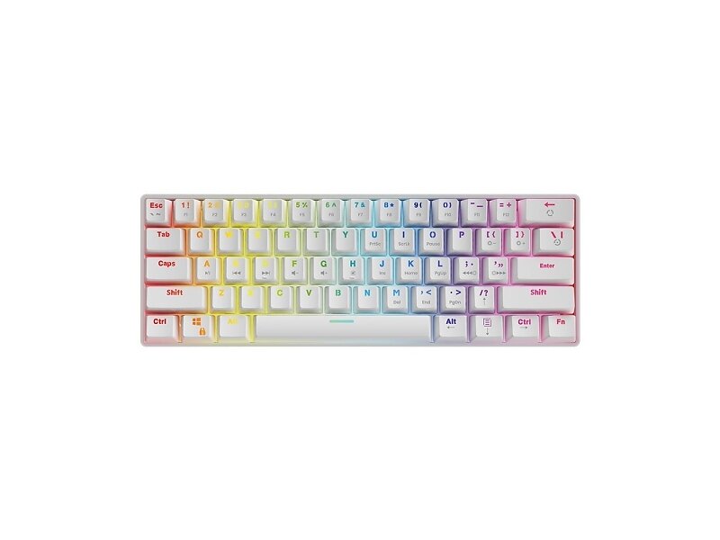 Savio Whiteout Red 60% Mekaniskt Tangentbord (EN)