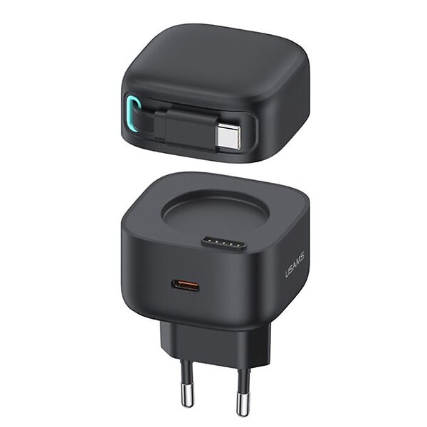 Usams Us-Cc202 USB-C PD QC Väggladdare med Kabel 35W