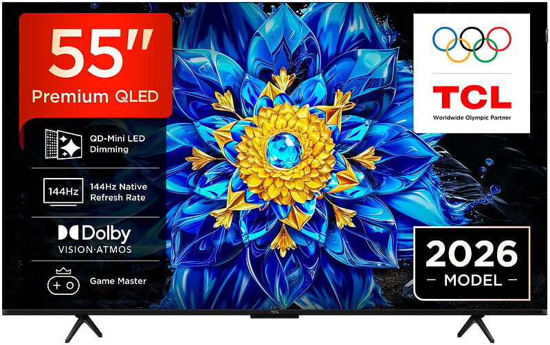 TCL T8D 55" 4K Ultra HD QD-Mini LED HDR Dolby Vision Smart TV (2026) - 55T8D