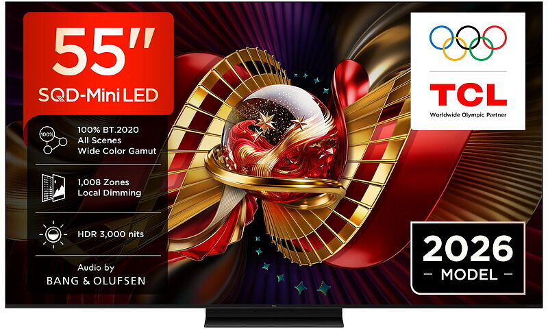 TCL C8L 55" 4K Ultra HD QD-Mini LED Google TV (2026) - 55C8L