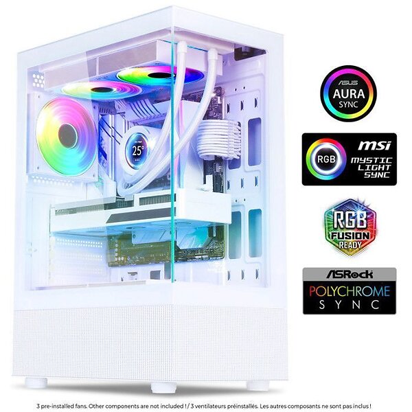 Spirit of Gamer Spectra Artic (Vit/Transparent)