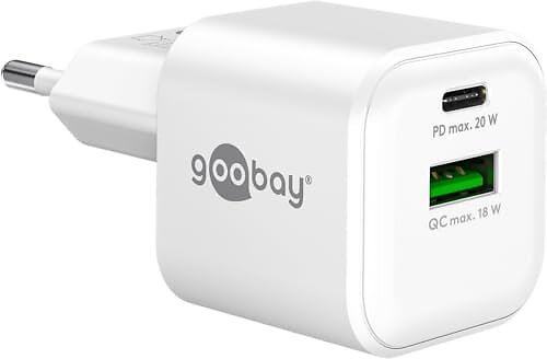 Goobay RB79621 Dubbel USB-C PD GaN Laddare 20W
