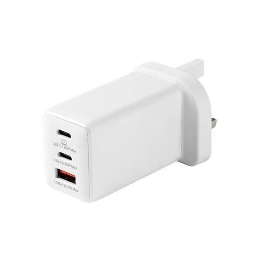 eSTUFF ES636067-BULK Strömadapter PD 3.0, QC 3.0, PD/PPS 3 Utgångsportar (USB, USB-C) UK 67W