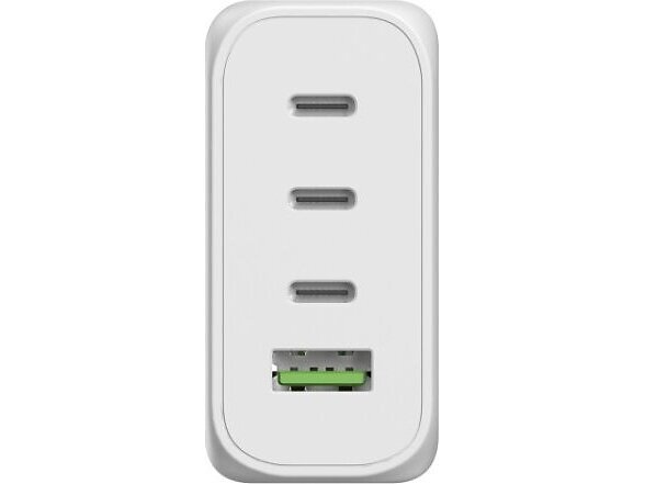 Allnet Ersättningsnätadapter Qc Usb-C Pd Gan 1X Usb Typ-A Qc, 3X Usb Typ-C Eu-Kontakt 130W
