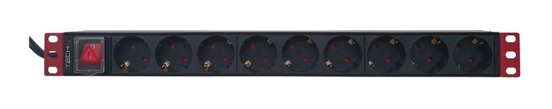 Techly 1U Strömfördelare I-CASE STRIP-91UD