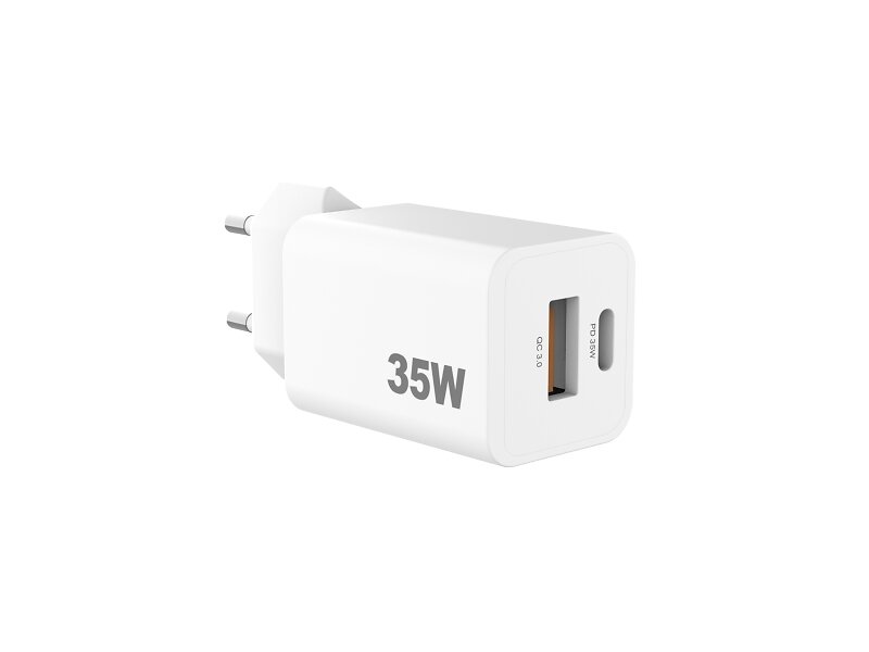 Sinox Pro USB-A + USB-C PD-laddare 35W
