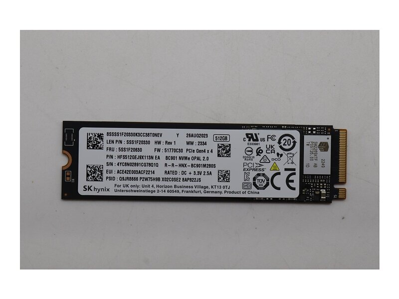 Lenovo SSD M.2 PCIe Gen4 512GB