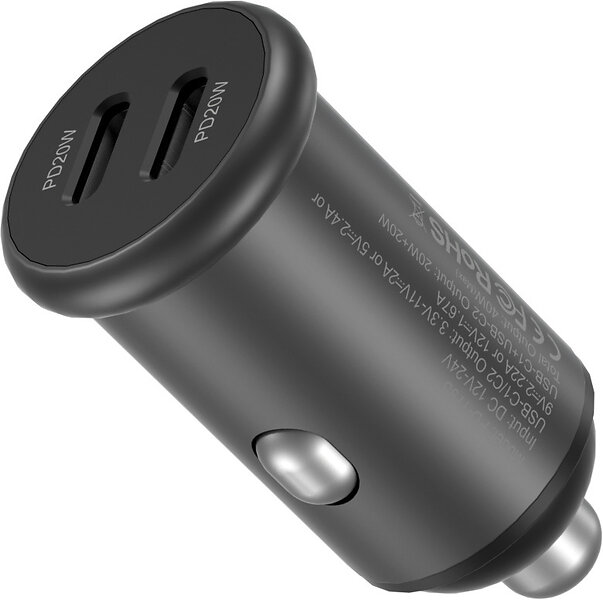 FoneKit Travel PD-179S 2 x USB-C biladapter 40W