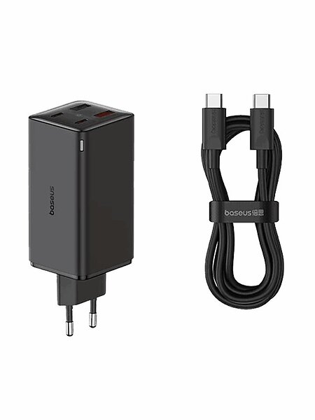 Baseus GaN6 Pro P10162705112-00 GaN Snabb Laddare med 2 USB-A och USB-C portar 100W