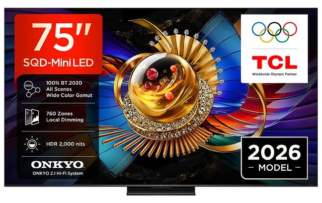 TCL MSQLED80L 75" 4K Ultra HD QD-Mini LED HDR Smart TV (2026)