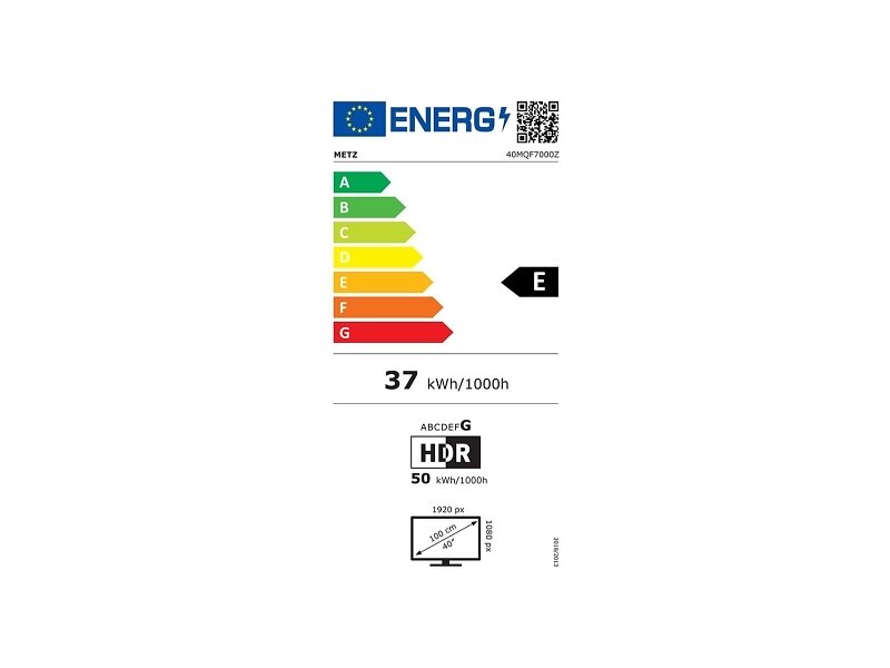 Metz 40" 4K Ultra HD LED Google TV (2024) - 40MQF7030Z