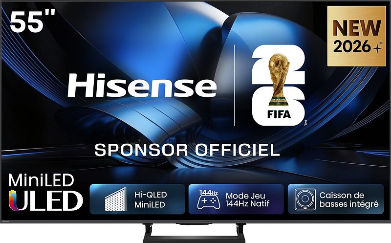 Hisense U7SE 55" 4K Ultra HD QLED Mini-LED Smart TV (2024) - 55U7SE