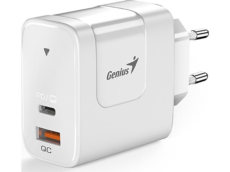Genius 32590010400 2-Port USB-C + USB-A Väggladdare 65W