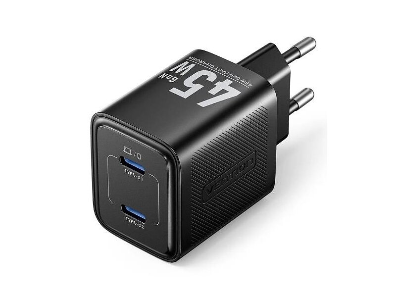 Vention FEFB0-EU Väggladdare Dubbel USB-C 45W