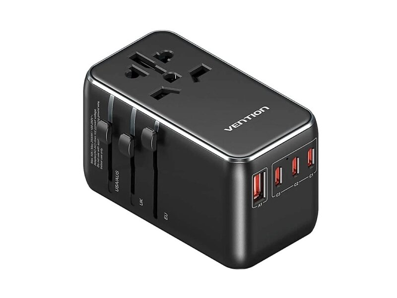 Vention FJGB0 GaN 1X USB-A 3X USB-C Väggladdare 100W