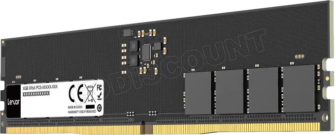 Lexar DIMM DDR5 Svart 4800MHz 16GB (LD5DU016G-B4800GSST)