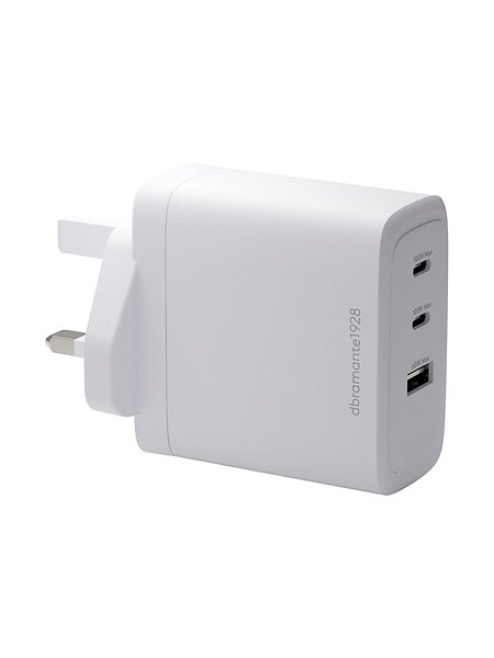 dbramante1928 CI00UKWH7268 3 Uttagsladdare med 2 x USB-C och USB Storbritannien 100W