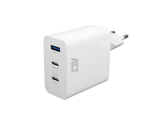 ACT AC2170 3-Port with USB-C and USB-A Power Delivery PPS Quickcharge 65W