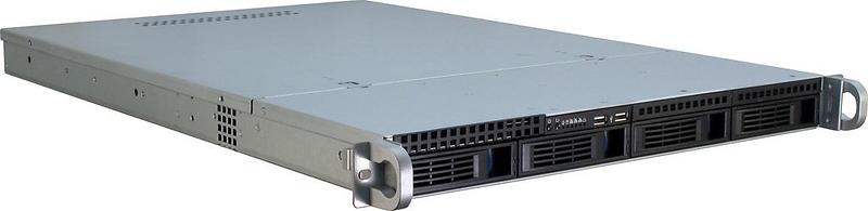 Inter-Tech IPC 1U-1404 (Svart/Silver)