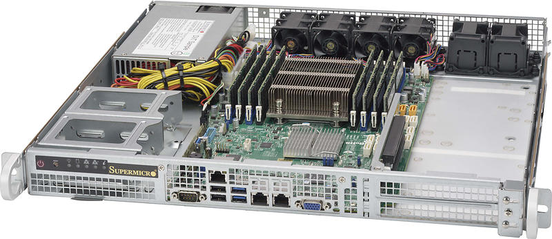 Supermicro SC515-505 500W (Silver/Svart)