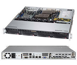 Supermicro SC813MFTQC-505CB 500W (Silver/Svart)