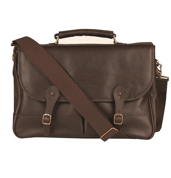 Barbour Leather Briefcase Bag