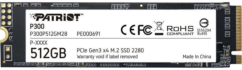 Patriot P300 M.2 SSD 512GB
