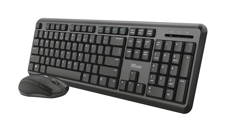 Trust Ody Wireless Silent Keyboard and Mouse Set (Nordisk)