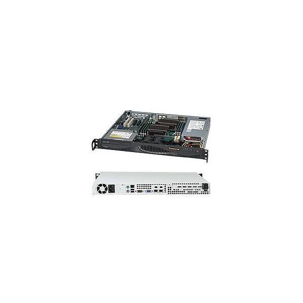 Supermicro SC512F-350B1 350W (Svart/Silver)