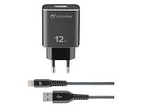 Cellularline Wall Charger TETRACHKITMFIPH2AK (kabel ingår)